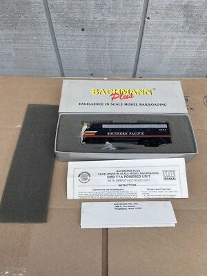 HO Scale Southern Pacific Black Widow Powered Locomotive #6444 By Bachmann Plus - Image 1 of 4