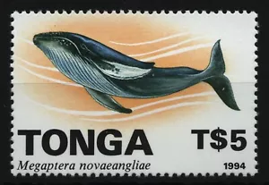Tonga 1994 - Mi-N.o 1332 ** - Estampillada sin montar o nunca montada - Ballenas / Ballenas - Imagen 1 de 1