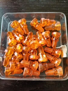 VITI PLASTICA FANALE ARANCIONE  17MM D'EPOCA CONFEZIONE DA 5 PZ - Foto 1 di 3