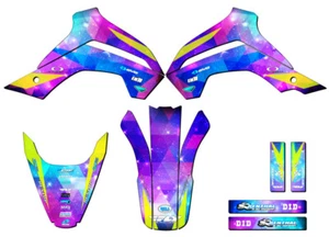 2021-2022 KLX 140 RL RL SPACE KADET Galaxy Senge kit de gráficos compatible con - Imagen 1 de 10