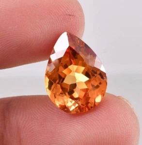 Flawless 12 x 10 mm Natural Golden Yellow Sapphire GIT Certified Loose Gemstone - Picture 1 of 7