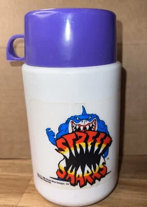 Vintage STREET SHARkS *Thermos only* 1995 Street Wise Rare 6.5” tall - Picture 1 of 14