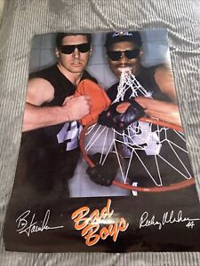 Original 1988 Detroit Pistons BAD BOYS 24x36" Poster ~ Bill Laimbeer Rick Mahorn