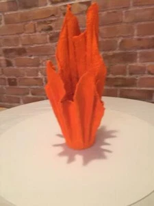 Pee's handmade cement vase Orange size Large very elegant .Indoors & Outdoors - Picture 1 of 8