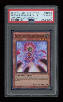 YUGIOH 1st Edition Dragons of Legend 2 PREDICTION PRINCESS PETALELF DRL2-EN031 - Image 1 of 2