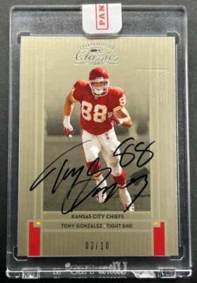 Donruss Classics 2005 - Tony Gonzalez #48 Kansas City Chiefs - automático/10 Foto 1 de 2