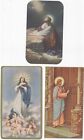 Three 1946 Religious Holy Cards Priest Carl S Rice Davenport Iowa