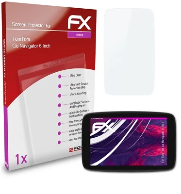 atFoliX Pellicola Vetro per TomTom Go Navigator 6 Inch 9H Armatura di protezione - Immagine 1 di 4