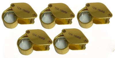 AUGENLUPE EINZELLINSE 18 MM RUND MIT 10 X LUPE 5ER SET RDGTOOLS - Bild 1 von 4