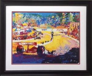 LeRoy Neiman "Gran Premio en Laguna Seca" Litografía Artística ENMARCADA PERSONALIZADA FÓRMULA 1 - Imagen 1 de 3