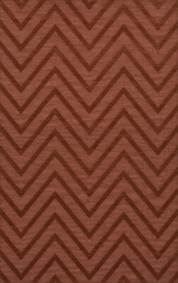 Pink Transitional Hand Hooked Stripes Chevrons Zig Zags Area Rug Striped DV4 - Image 1 of 2