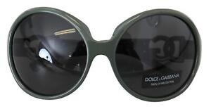 Dolce&Gabbana DG 6030B Women Green Sunglasses PVC Rhinestones Butterfly Eyewears