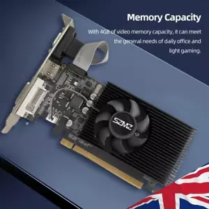 GT730 4GB DDR3 Low Profile Graphics Card PCI-E2.0 16X with Cooling Fan for PC - Picture 1 of 12
