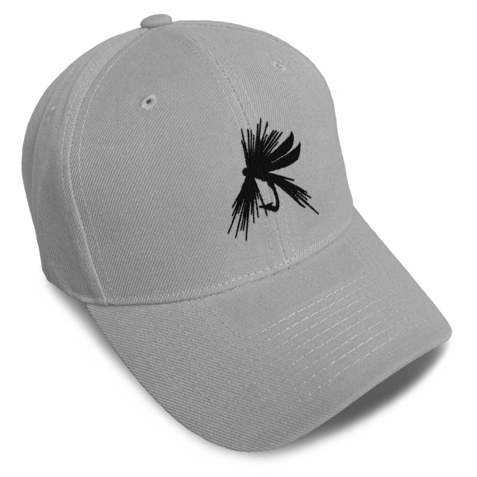 Gorra de béisbol negra con mosca bordada sombreros de papá para hombre y mujer talla 1 Foto 1 de 1