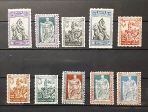 1928 REGNO FRANCOBOLLI EMANUELE FILIBERTO NUOVI MH SERIE 10 VALORI - Foto 1 di 10