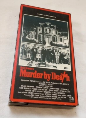 Murder by Death VHS Tape Horror Alec Guiness Maggie Smith 1985 Comedy Movie  - Image 1 of 3