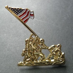 IWO JIMA MEMORIAL US MARINE CORPS USMC MARINES LAPEL PIN BADGE 2 INCHES - Picture 1 of 1