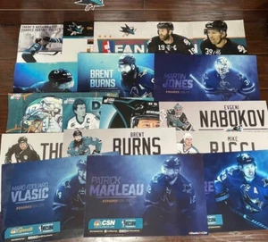 San Jose Sharks Cheer Card Lot 17 Poster Signs Marleau Nabokov Burns Ricci CSN - Bild 1 von 13