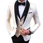   Party dress jacket+pants+tank top fashion set for men's slim fit party casual