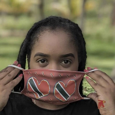 Trinidad & Tobago Flag Design Reusable Face Mask Adult - Image 1 of 2