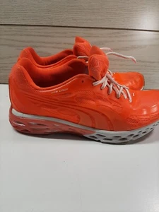 PUMA Bioweb Elite Glow Lace Up Orange Synthetic Womens Running Trainers Size 9.5 - Picture 1 of 8