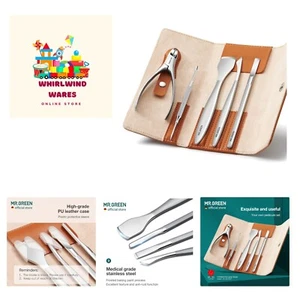 Pedicure Knife Set Professional Ingrown Toenail Clippers Foot Care Tools Stai... - Picture 1 of 8
