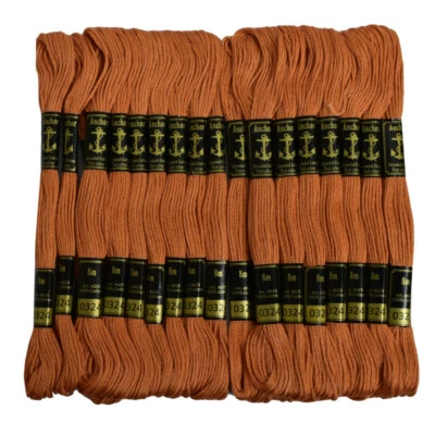 Anchor Thread Cotton Orange Hand Embroidery Floss Sewing Needlepoint,25 Skeins - Image 1 of 4
