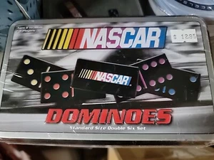 NASCAR Double Six Dominoes Set New in Tin Racing Collector Case - Picture 1 of 1