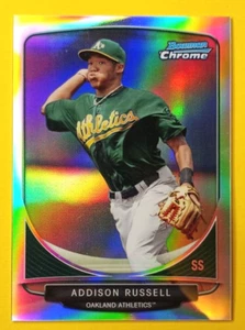 ADDISON RUSSELL 2013 Bowman Chrome MLB INSERT Mini REFRACTOR Card ExNM DISCOUNTS - Picture 1 of 2
