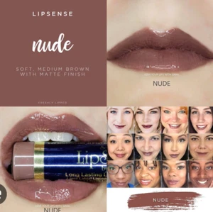 Lot of 3, SENEGENCE Lip Sense LONG LASTING LIQUID COLOR Soft Medium Brown NUDE - Picture 1 of 1