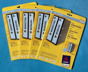 Avery Zweckform 4 Pack Ordner-Etiketten je 60 Stück blau 297x61 mm Nr. L4753-20 - Bild 1 von 1