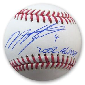 Miguel Tejada Signed Autographed Baseball Oakland A's "2002 AL MVP" JSA AJ82850