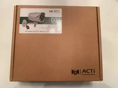 ACTi D31 1 Megapixel IR Outdoor Day/Night Bullet Camera, 4.2mm Lens - Image 1 of 4