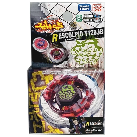 Takara Tomy Rock Scorpio Beyblade R Escolpio T125JB Metal Fusion Beyblades BB65 Cover