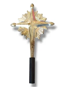 Gorham Sterling Silver Starburst Cross Christmas Tree Topper #440 - Picture 1 of 6