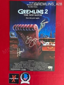 Howie Mandel und Zach Galligan signed 11x17 Foto Gremlins 2 Beckett COA Gizmo - Bild 1 von 5