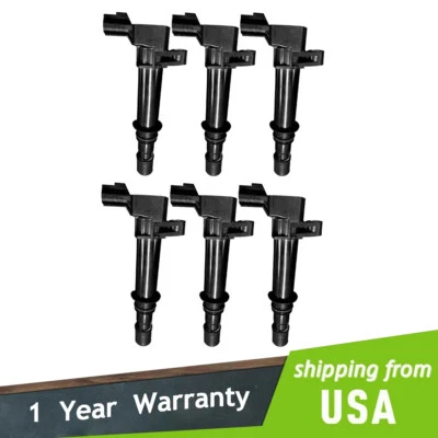 Paquete de 6 bobinas de encendido para Dodge Dakota Jeep Mitsubishi 1999-2008 56028138AD Foto 1 de 4
