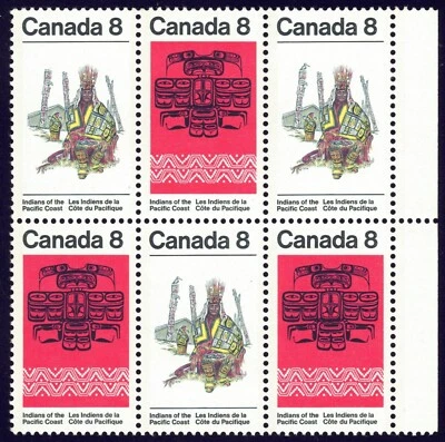 Canada sc#572ii Pacific Coast Indian: Chief and Blanket, Missing Bird, Mint-NH - Image 1 of 3