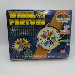 Reloj de Coleccionista Wheel of Fortune Vintage 1999 Efectos de Luz Giratoria TOTALMENTE NUEVO - Imagen 1 de 11