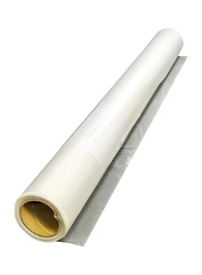 Baufolie transparent 50 my Folie Schutzfolie Abdeckfolie PE-Baufolie 2 m x 50 m - Bild 1 von 4