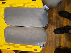 1981-1988 Monte Carlo SS Sun Visors G-BODY CUTLASS REGAL Grey T-Top Cars Oem - Picture 1 of 6