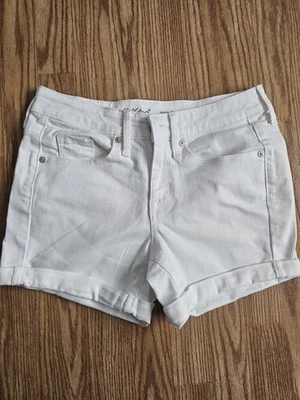 MOSSIMO Women’s Shorts White Size 00 High Rise Power. Stretch Denim - Image 1 of 4