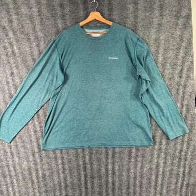 Camisa Columbia Omni-Wick Para Hombres XXL Azul Teal Manga Larga Senderismo Correr Aire Libre Foto 1 de 4