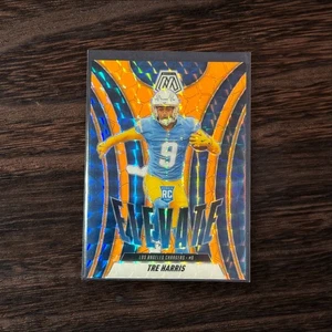 2025 Panini Mosaic - Elevate Tre Harris #10 Orange Fluorescent Mosaic Prizm (RC) - Picture 1 of 2