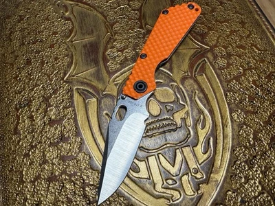 Strider Orange DGG SnG Magnacut Bowie Blade New From Strider!! - Image 1 of 4