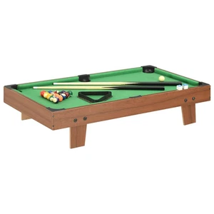 Mini-Billardtisch 92×52×19 cm Braun Grün Pool Tisch Billard-Set mit Zubehör - Bild 1 von 13