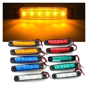 10pcs 12V-24V LED Truck Trailer Side Marker Indicators light Car Signal Brake Re - Bild 1 von 18