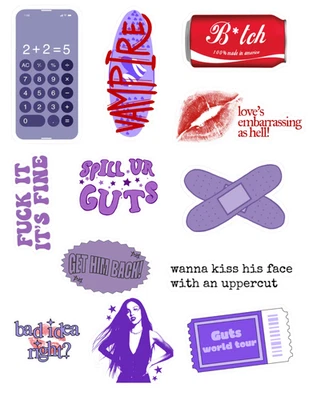 Olivia Rodrigo Guts Stickers