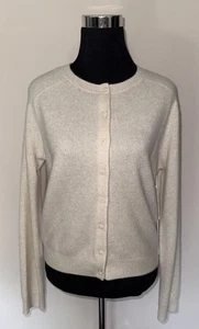 NWT  Joie  Crew Neck  Beige Cardigan sz L - Picture 1 of 12