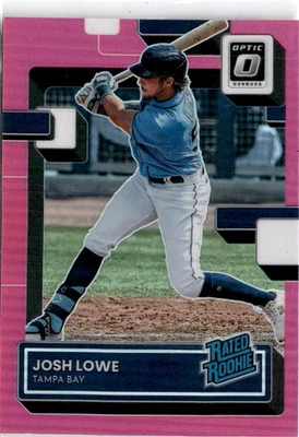 2022 Donruss Optic #55 Josh Lowe Pink Prizm - Image 1 of 2